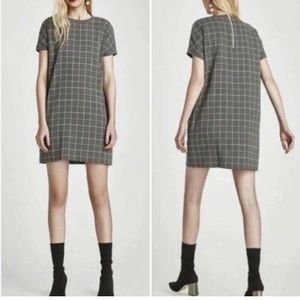 Zara Trafaluc Windowpane Plaid Dress S